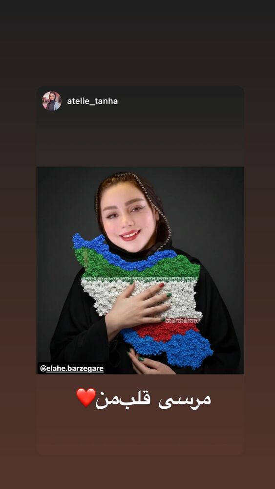  جدید ترین استوری اینستاگرام الهه برزگر