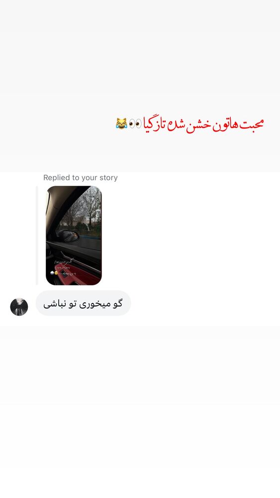  جدید ترین استوری اینستاگرام الهه نصرتی