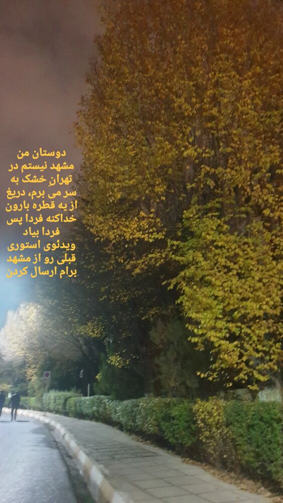  جدید ترین استوری اینستاگرام الهام حسین زاده