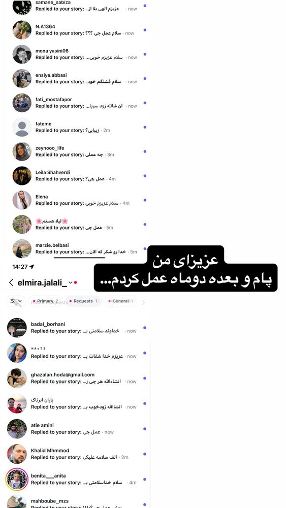  جدید ترین استوری اینستاگرام المیرا جلالی