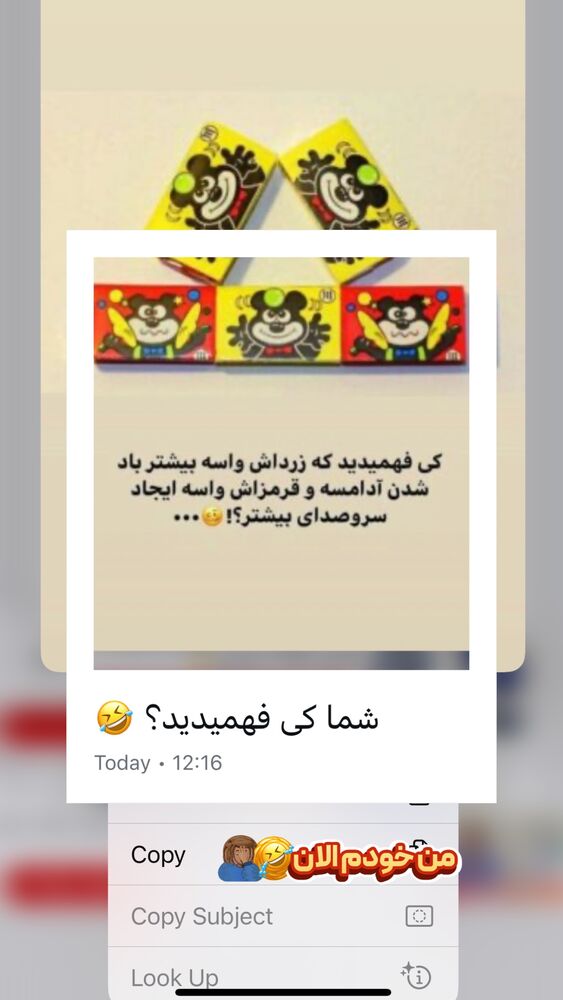  جدید ترین استوری اینستاگرام الیار رفعتیان