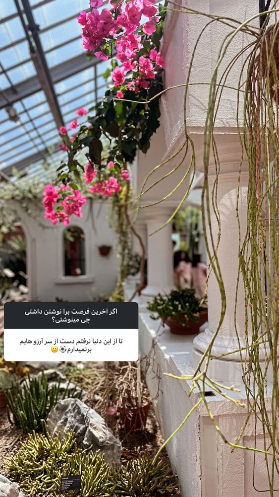  جدید ترین استوری اینستاگرام بردیا زارعی