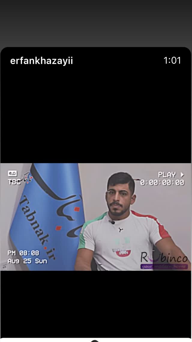  جدید ترین استوری اینستاگرام عرفان خزایی