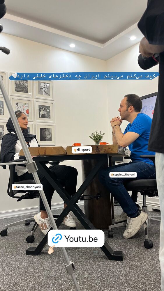  جدید ترین استوری اینستاگرام فائزه شهریاری