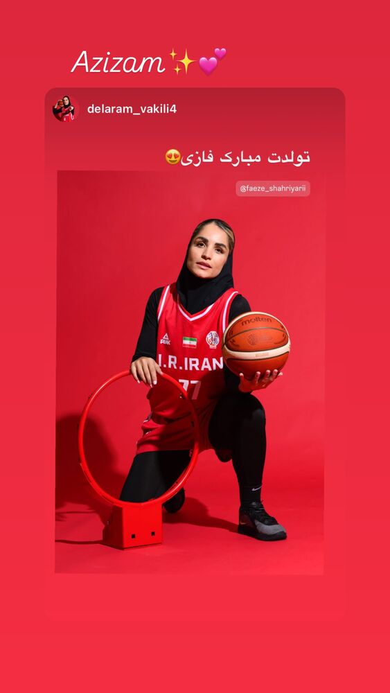  جدید ترین استوری اینستاگرام فائزه شهریاری