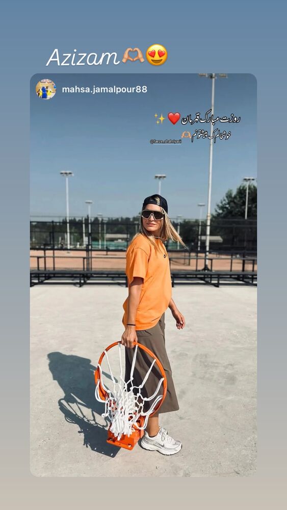  جدید ترین استوری اینستاگرام فائزه شهریاری