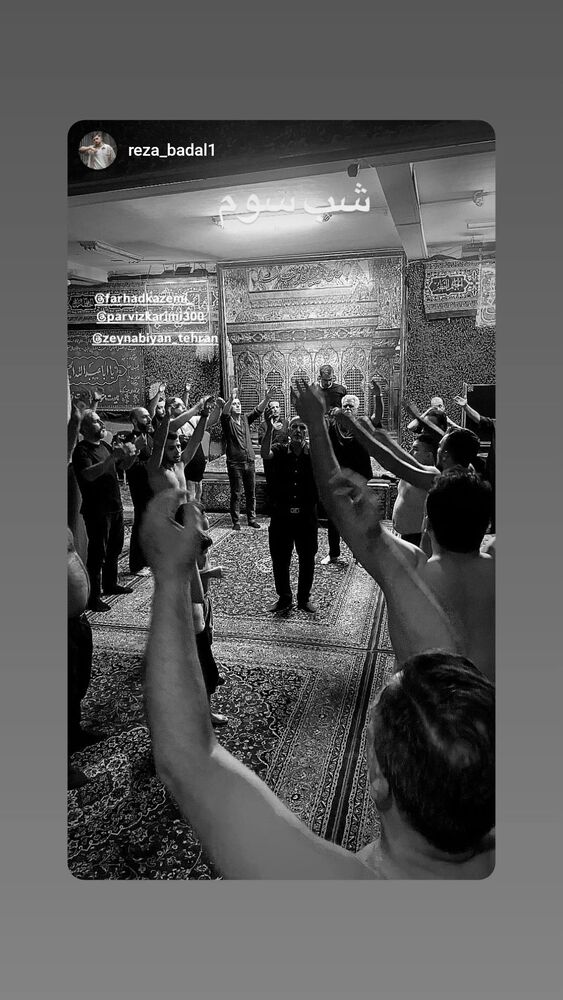  جدید ترین استوری اینستاگرام فرهاد کاظمی