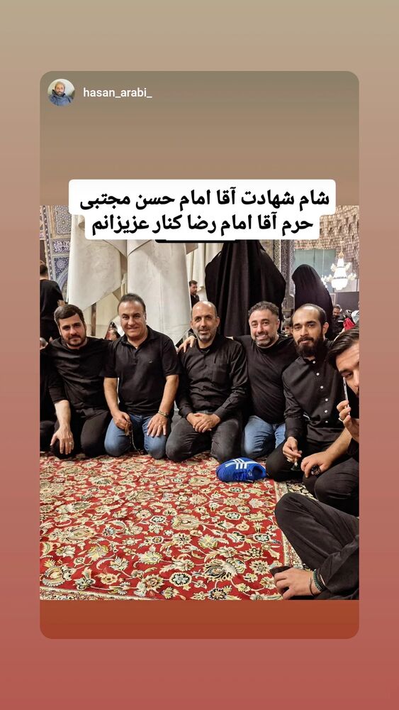  جدید ترین استوری اینستاگرام فرهاد کاظمی