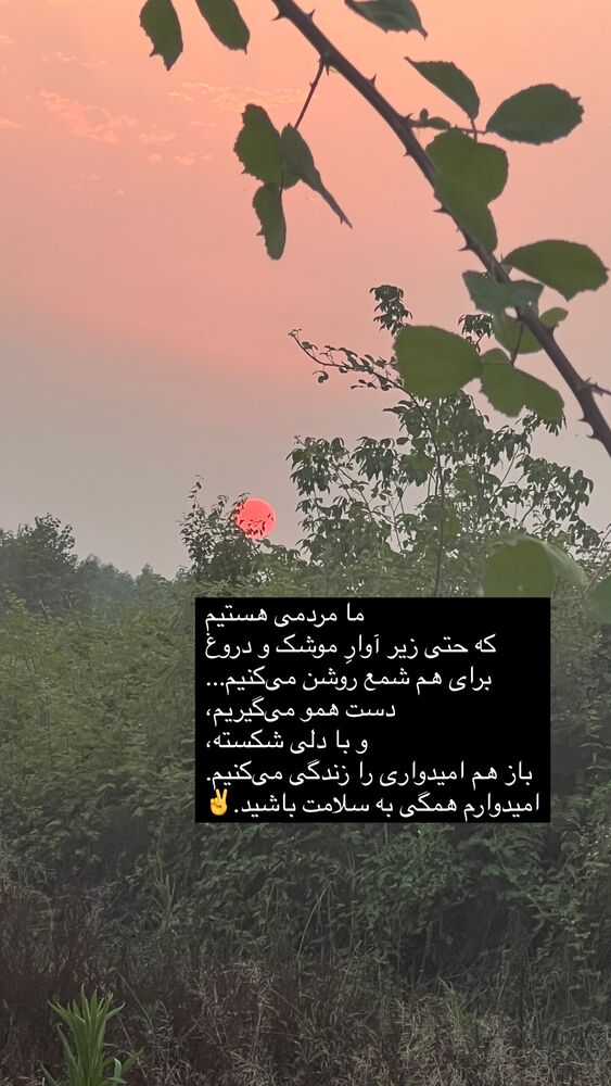  جدید ترین استوری اینستاگرام فریبا رمضانپور