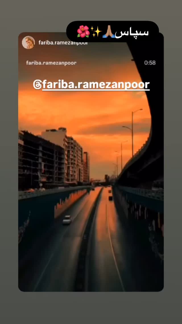  جدید ترین استوری اینستاگرام فریبا رمضانپور