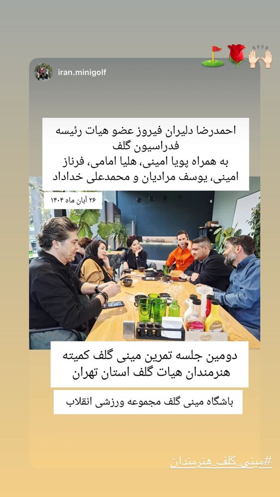  جدید ترین استوری اینستاگرام فرناز امینی