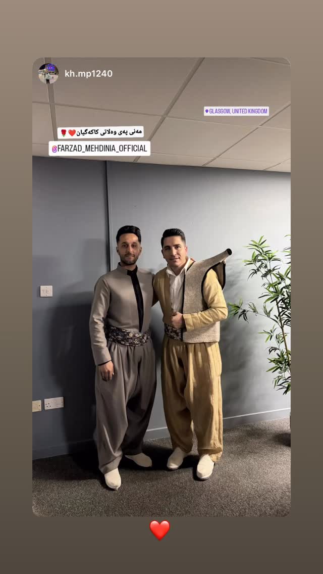  جدید ترین استوری اینستاگرام فرزاد مهدی نیا