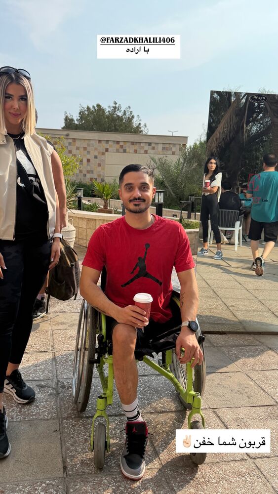  جدید ترین استوری اینستاگرام فرزاد خلیلی