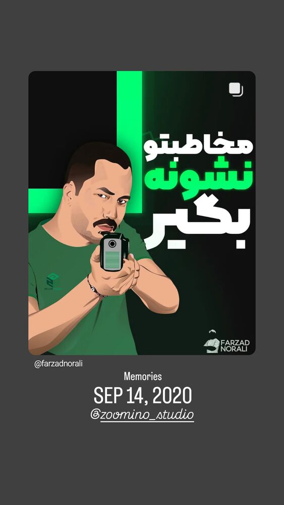  جدید ترین استوری اینستاگرام farzadnorali