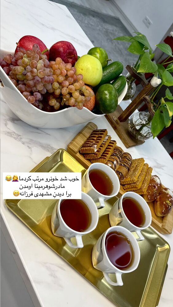  جدید ترین استوری اینستاگرام فرزانه رستم خان