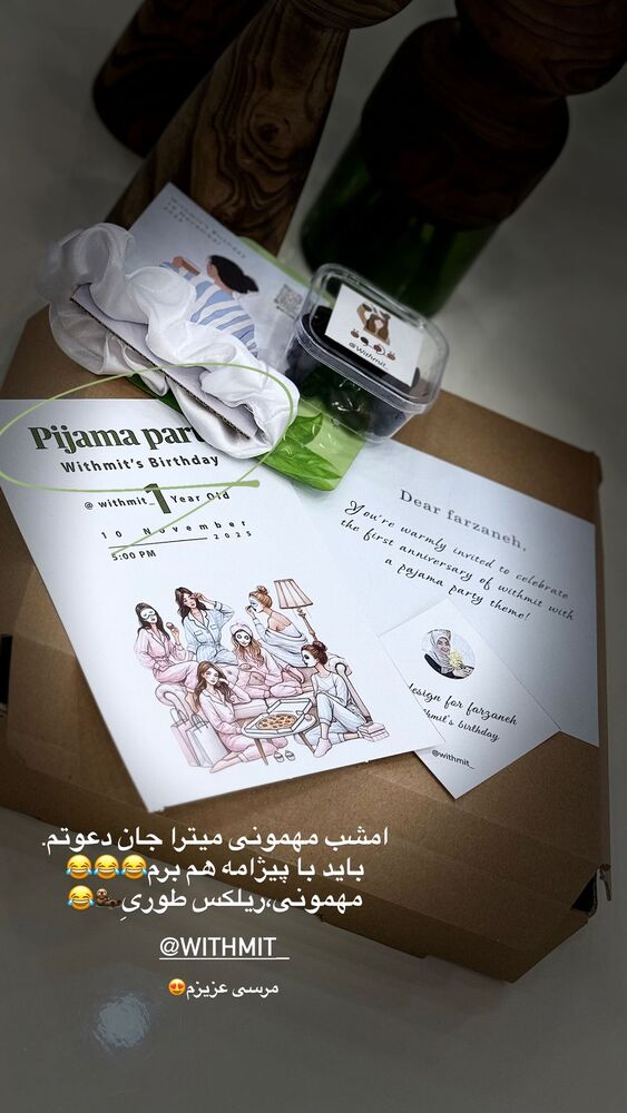  جدید ترین استوری اینستاگرام فرزانه رستم خان