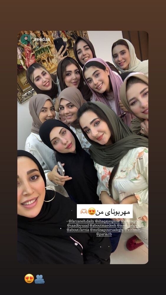  جدید ترین استوری اینستاگرام فرزانه رستم خان