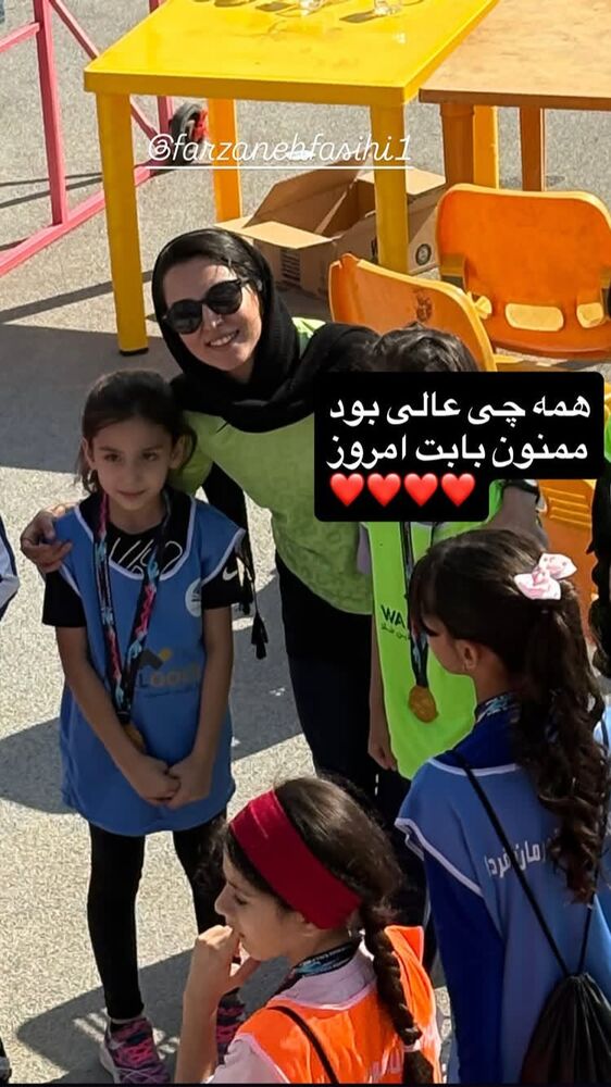  جدید ترین استوری اینستاگرام فرزانه فصیحی