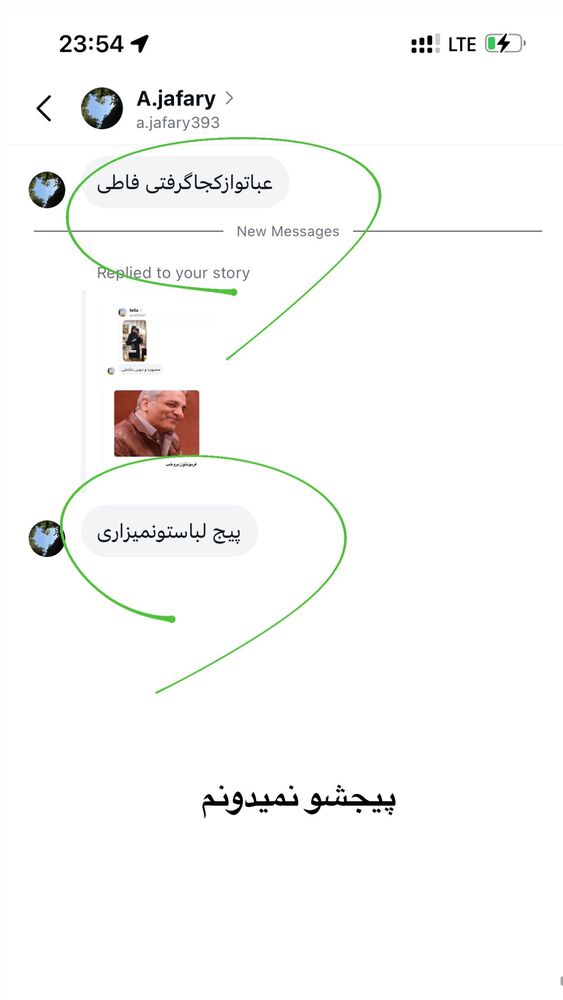  جدید ترین استوری اینستاگرام فاطمه حسین خانی