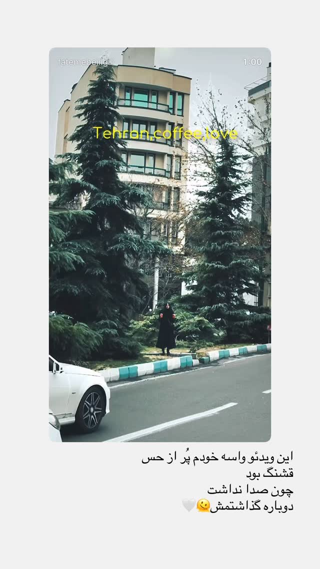  جدید ترین استوری اینستاگرام فاطمه بیگی