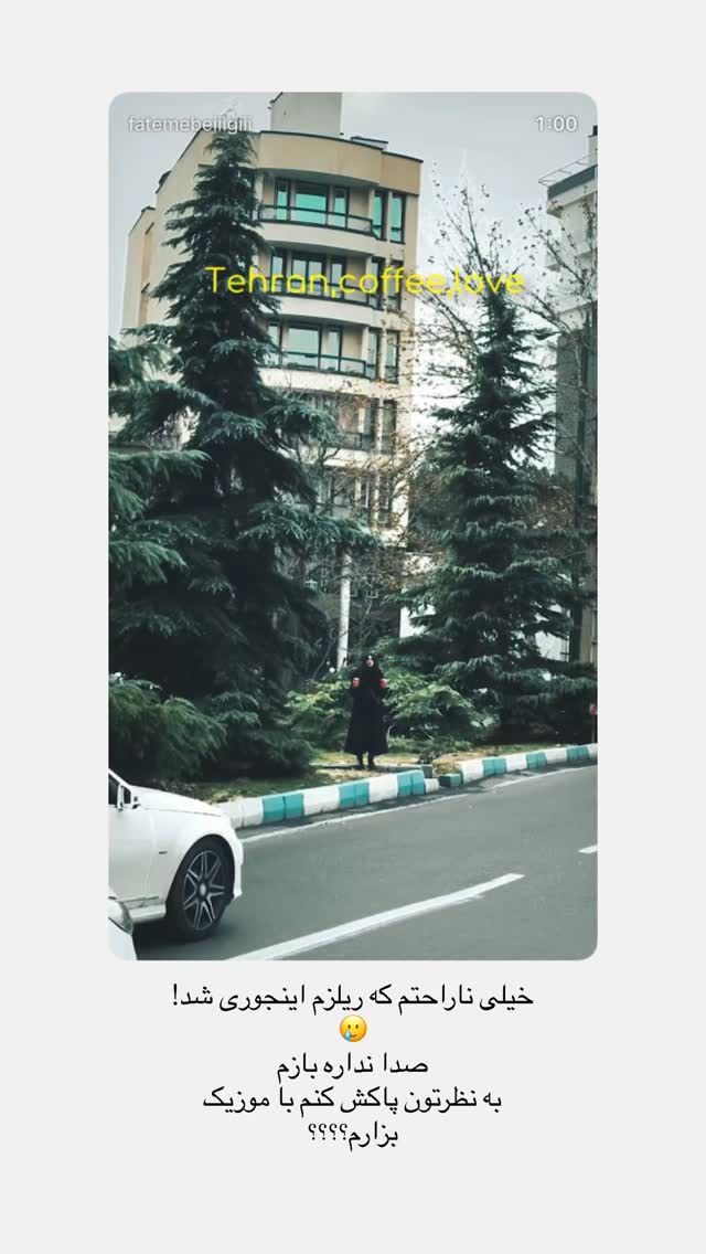  جدید ترین استوری اینستاگرام فاطمه بیگی