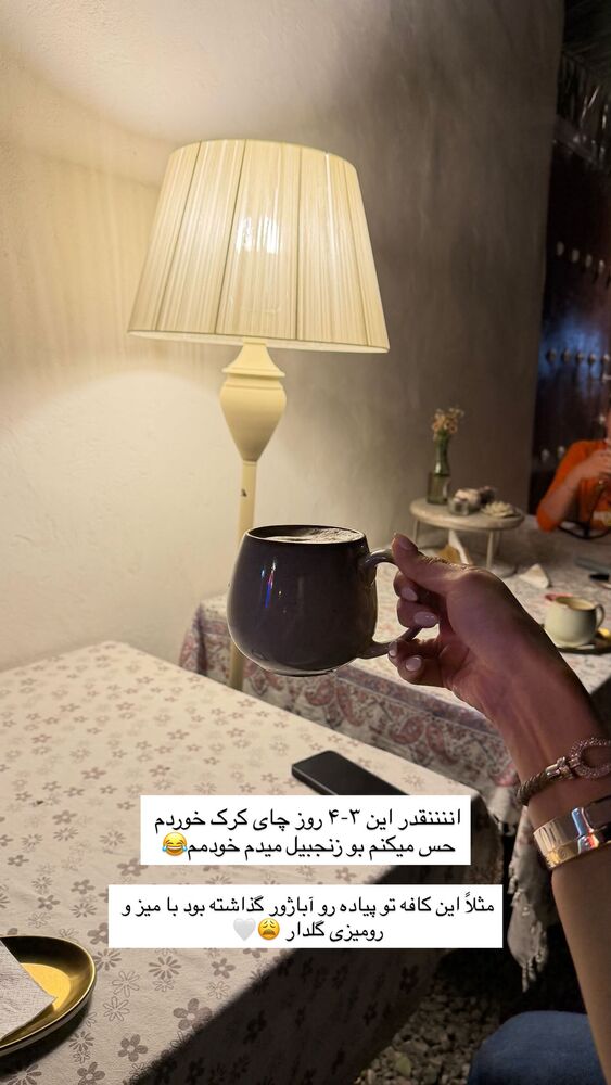  جدید ترین استوری اینستاگرام فاطمه بیگی