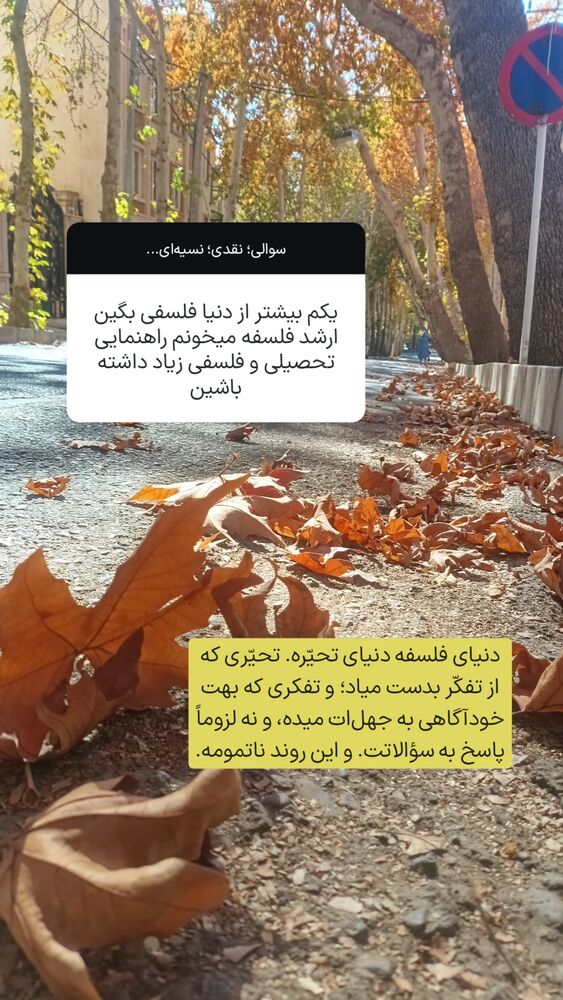  جدید ترین استوری اینستاگرام فاطمه داداشی