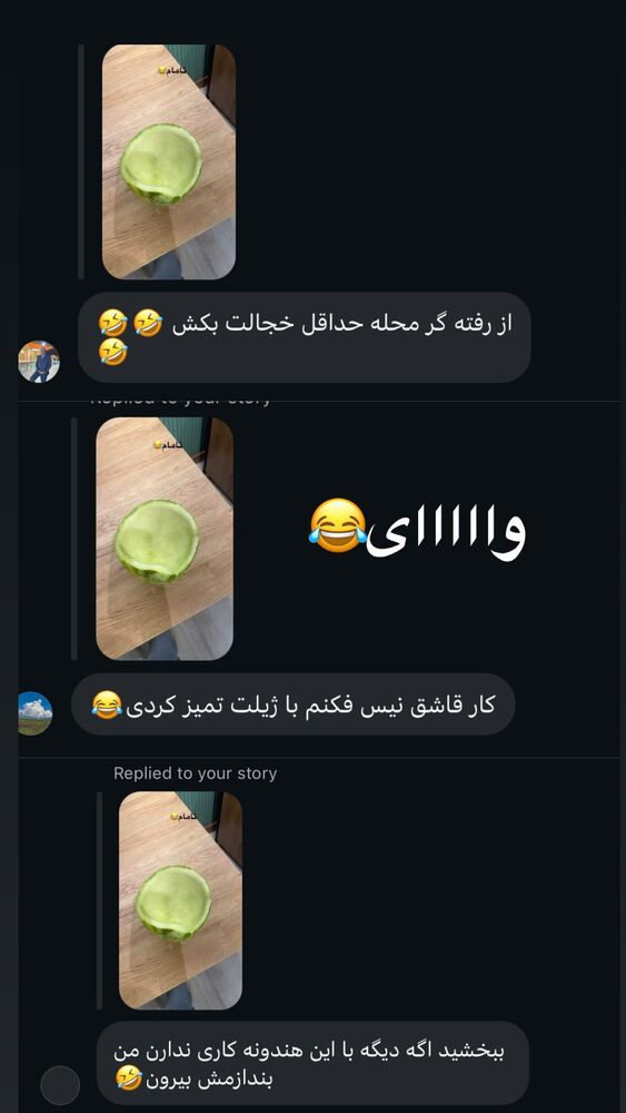  جدید ترین استوری اینستاگرام فاطمه محمدی قره چناق