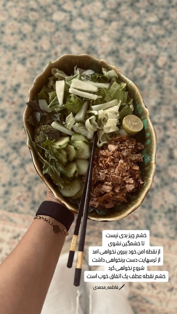  جدید ترین استوری اینستاگرام فاطمه محمدی قره چناق