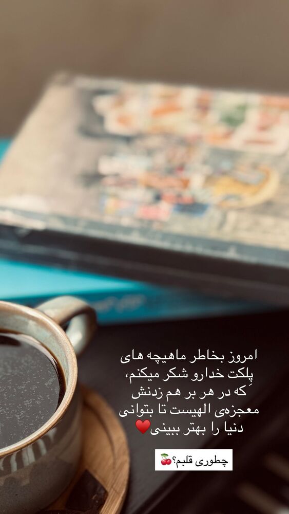  جدید ترین استوری اینستاگرام فاطمه محمدی قره چناق