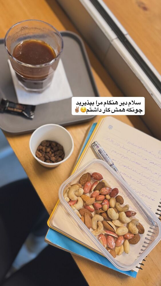  جدید ترین استوری اینستاگرام فاطمه محمدی قره چناق