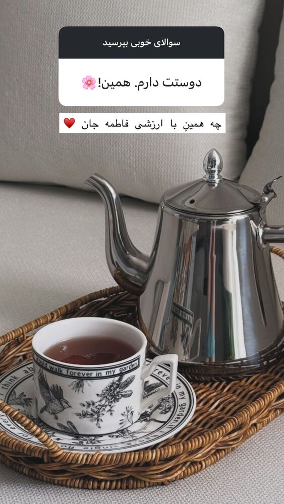  جدید ترین استوری اینستاگرام فاطمه محمدی قره چناق