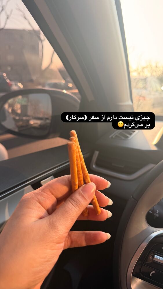  جدید ترین استوری اینستاگرام فاطمه ثابت