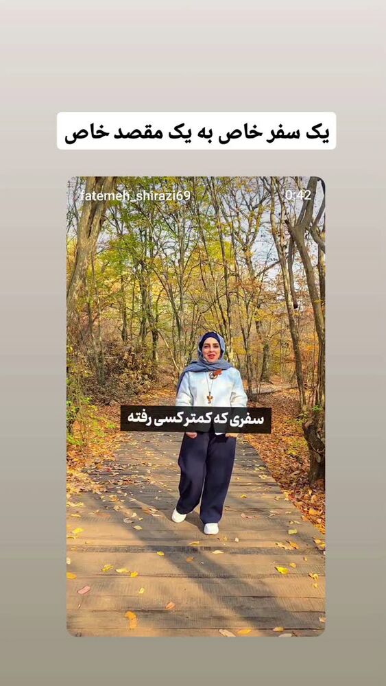  جدید ترین استوری اینستاگرام فاطمه شیرازی