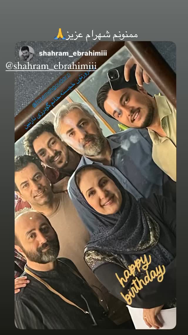  جدید ترین استوری اینستاگرام فاطمه گودرزی