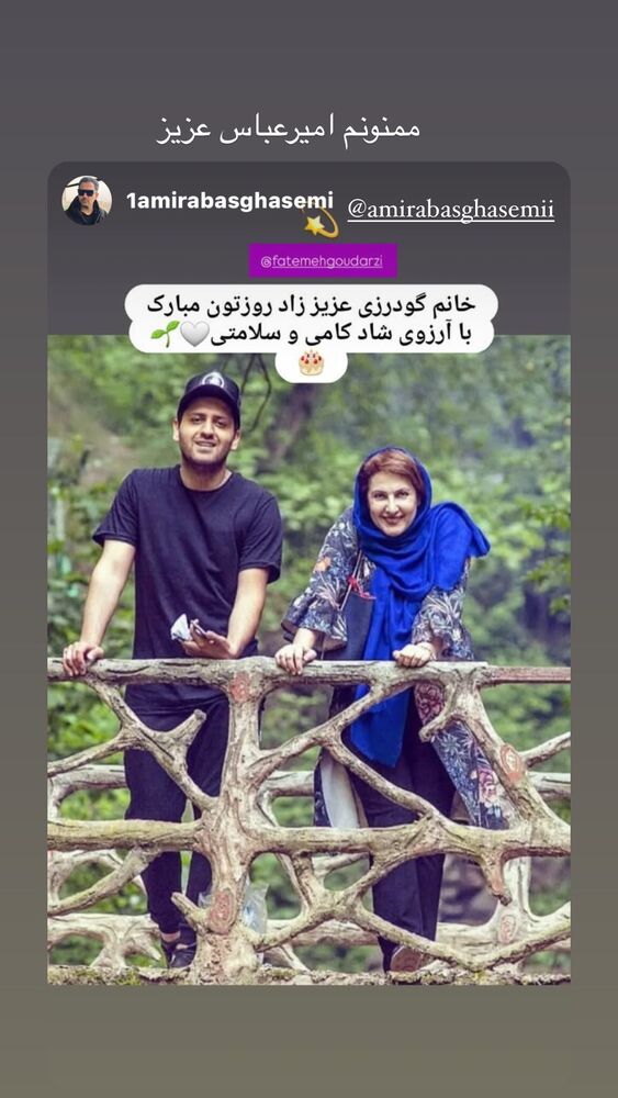  جدید ترین استوری اینستاگرام فاطمه گودرزی