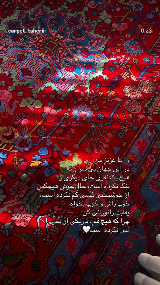  جدید ترین استوری اینستاگرام فاطیما درستکار