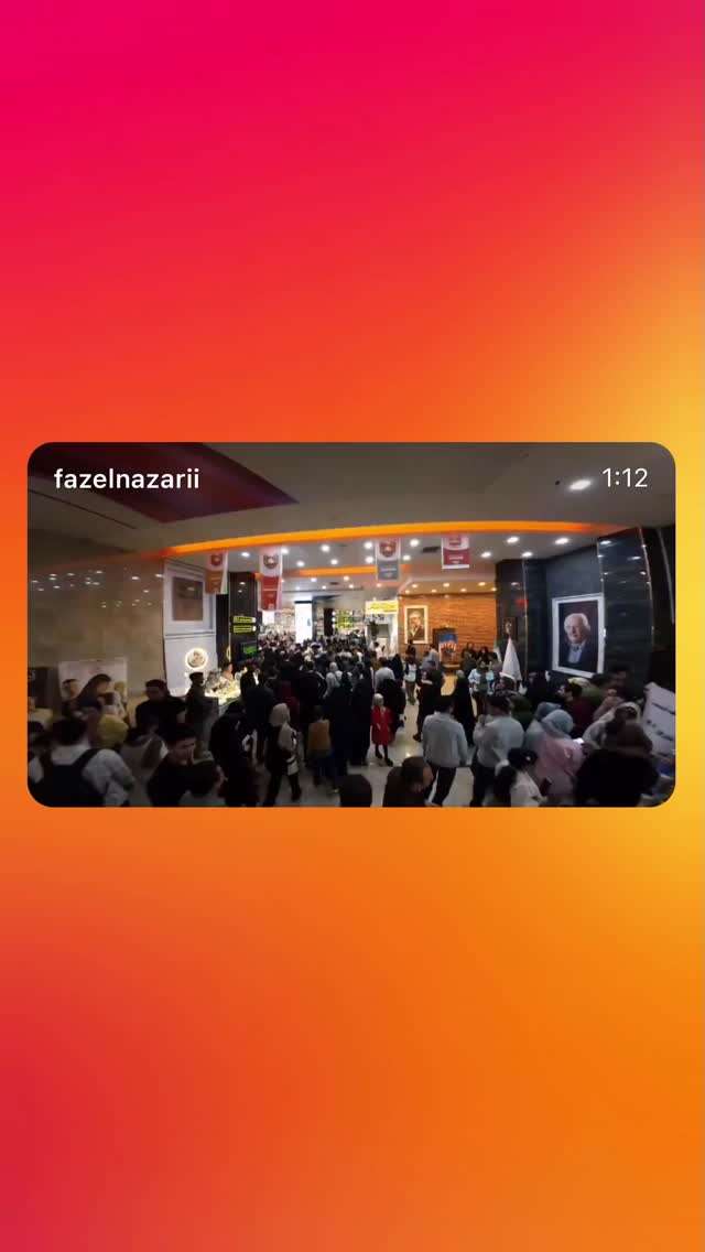  جدید ترین استوری اینستاگرام فاضل نظری
