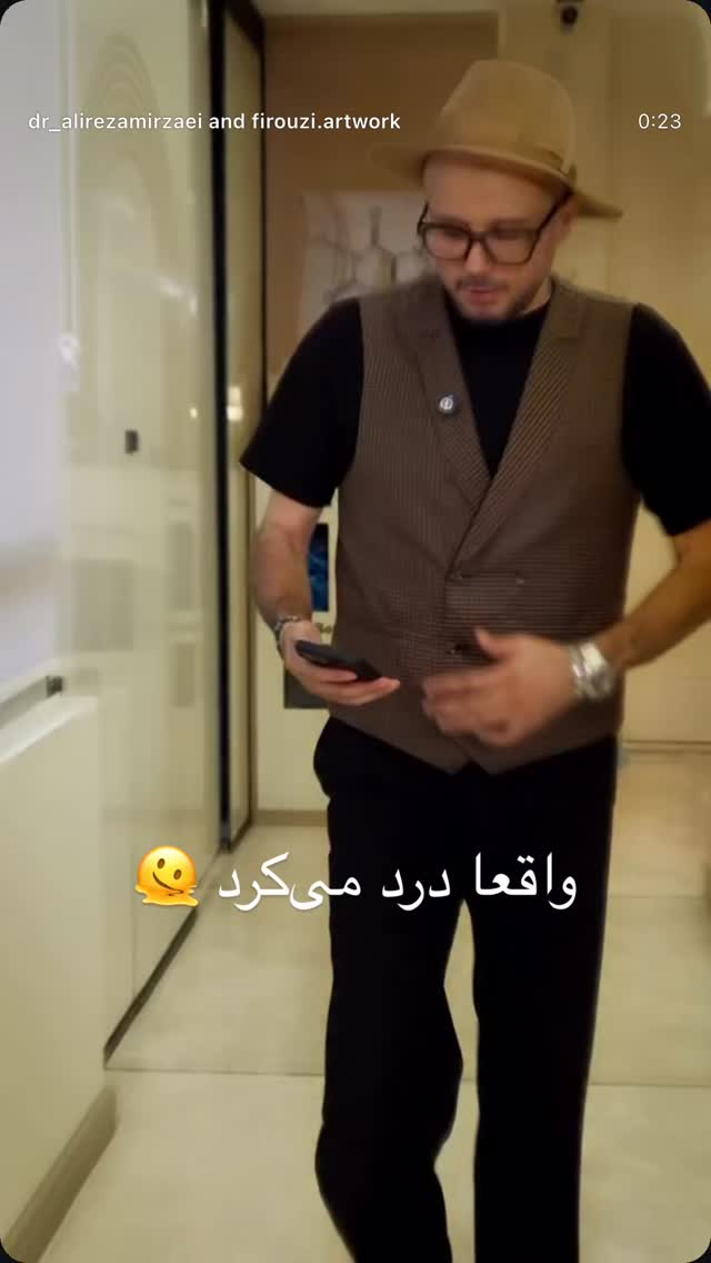  جدید ترین استوری اینستاگرام حسین فیروی