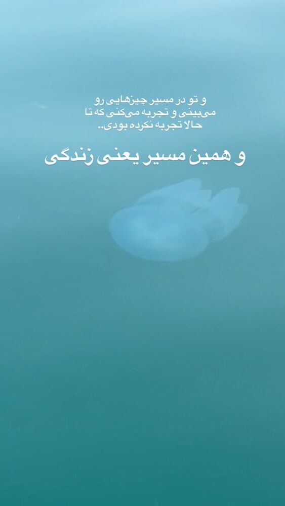  جدید ترین استوری اینستاگرام فروغ عباسی