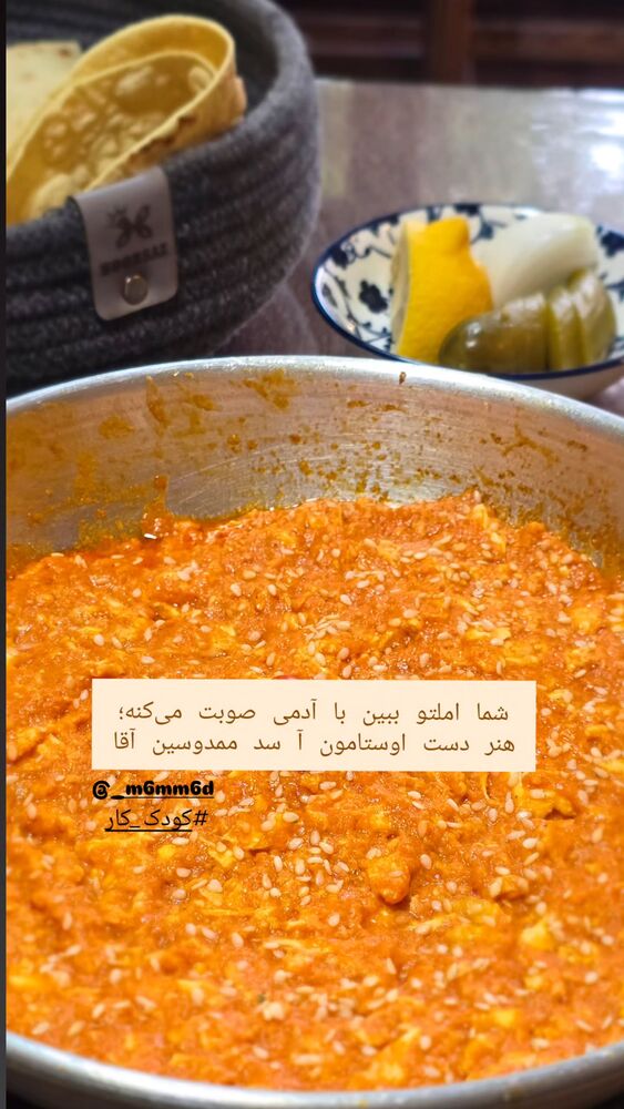  جدید ترین استوری اینستاگرام فاطمه سادات بکائی