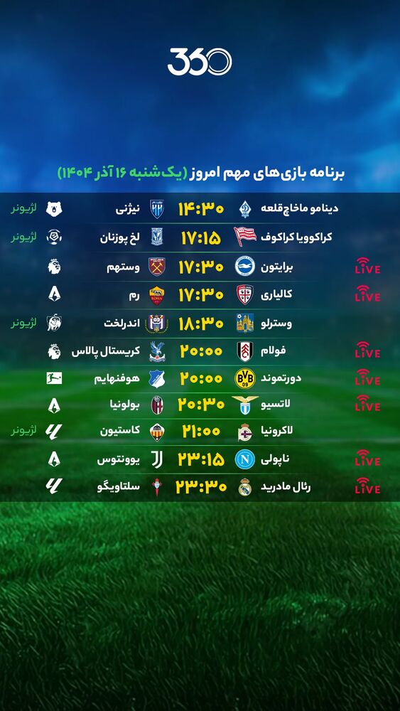  جدید ترین استوری اینستاگرام فوتبال ۳۶۰