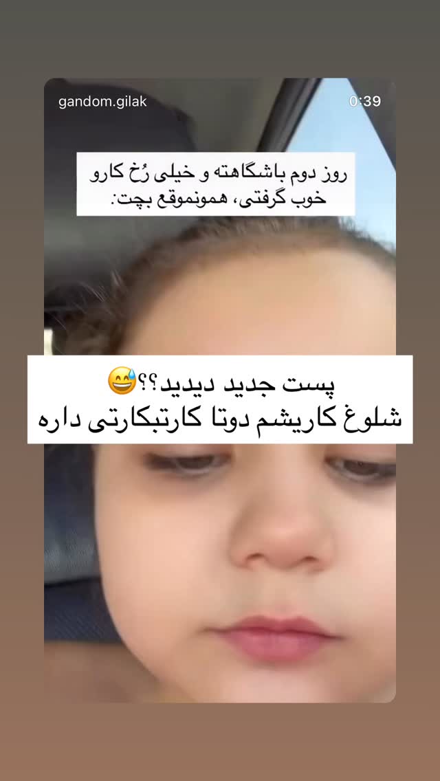  جدید ترین استوری اینستاگرام گندم گیلک