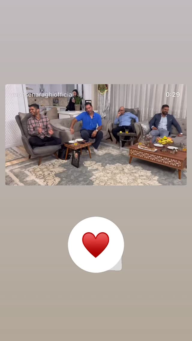  جدید ترین استوری اینستاگرام عباس قانع