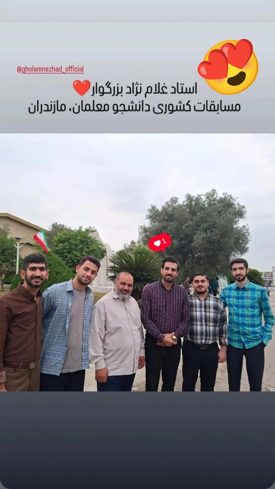  جدید ترین استوری اینستاگرام مهدی غلام نژاد