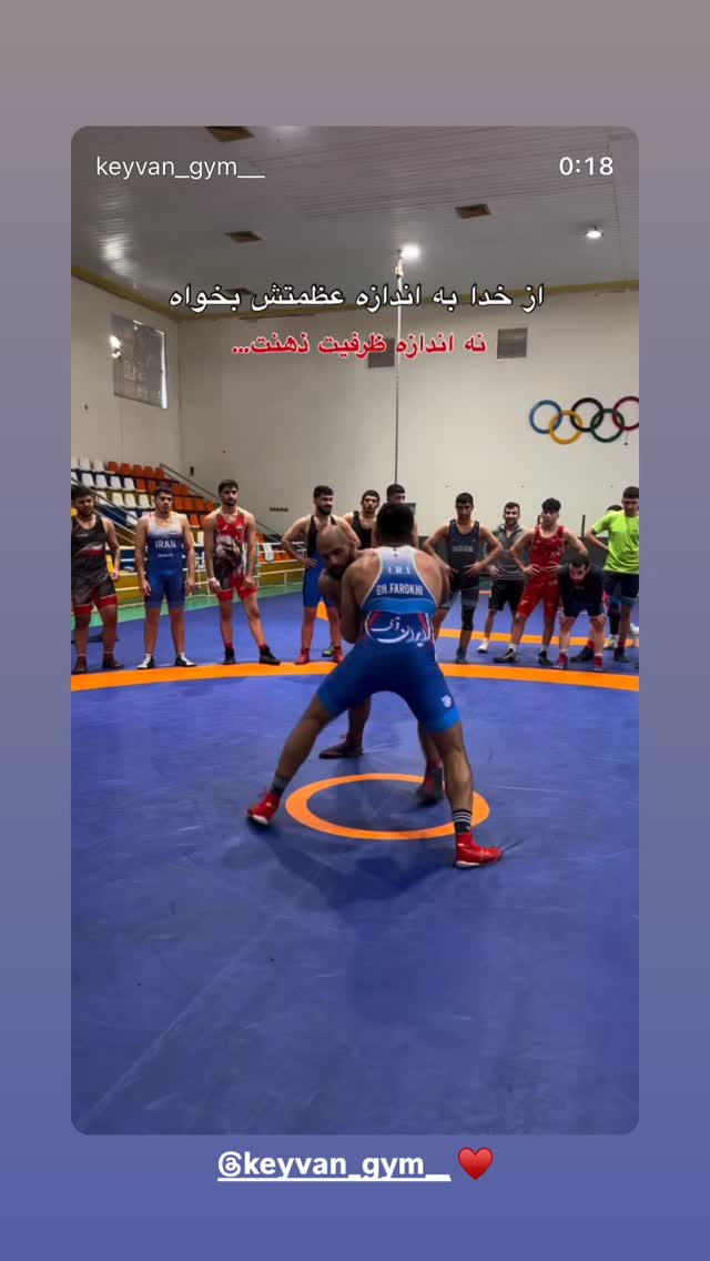  جدید ترین استوری اینستاگرام غلام رضا فرخی