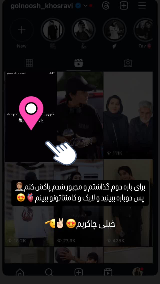  جدید ترین استوری اینستاگرام گلنوش خسروی
