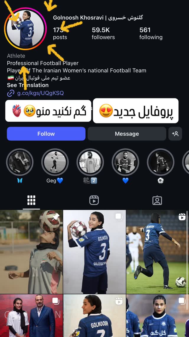  جدید ترین استوری اینستاگرام گلنوش خسروی