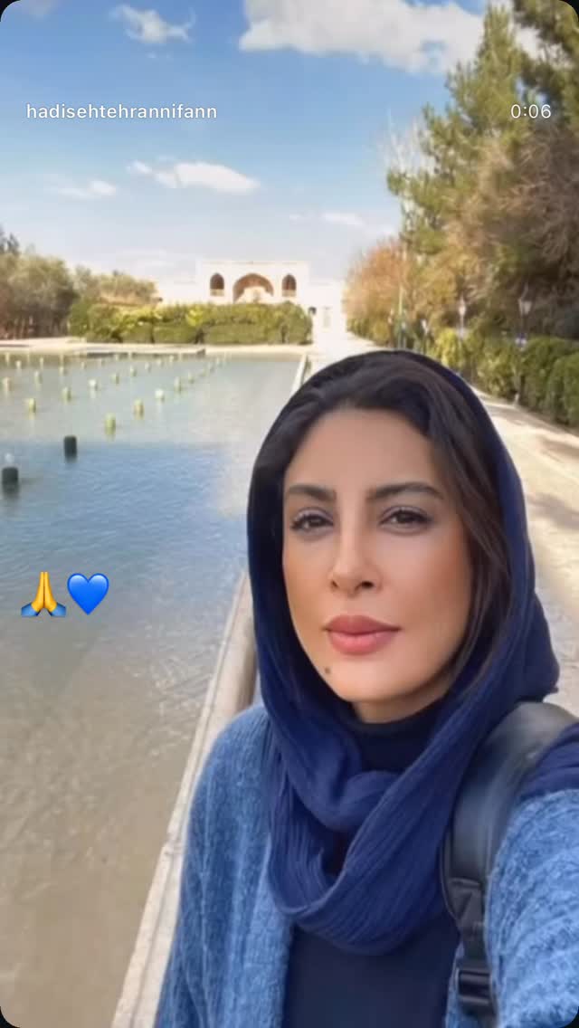  جدید ترین استوری اینستاگرام حدیثه تهرانی