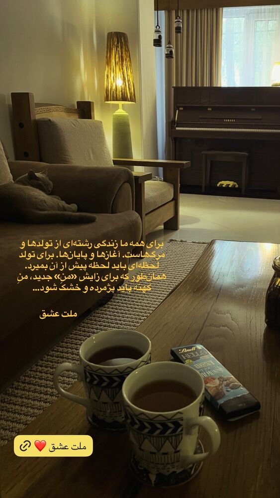  جدید ترین استوری اینستاگرام حدیثه تهرانی